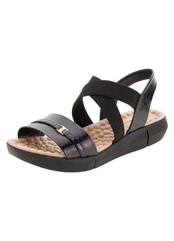 Modare - Sandália Feminina Flat Modare - 7142102 - Preto 01