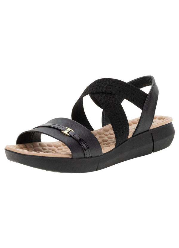 Modare - Sandália Feminina Flat Modare - 7142102 - Preto 02
