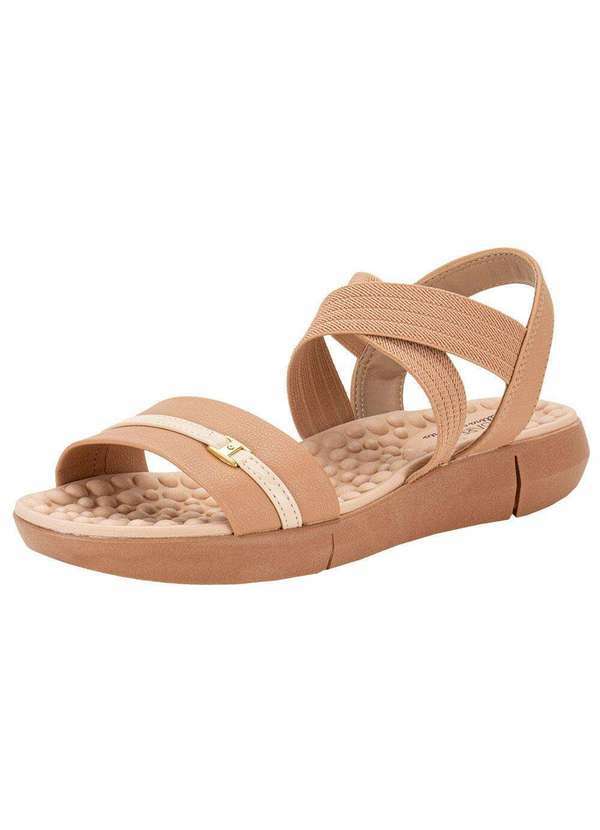 Modare - Sandália Feminina Flat Modare - 7142102 - Salmão 01
