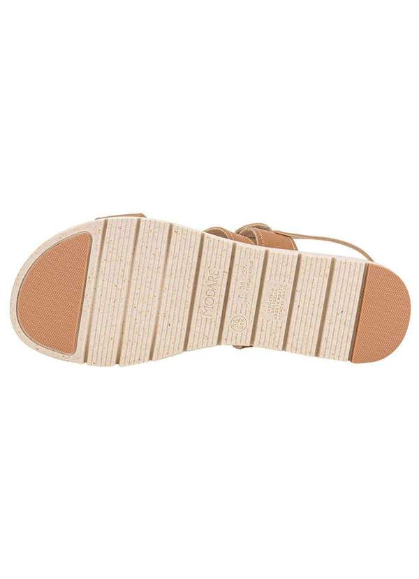Modare - Sandália Feminina Flat Modare 7162223 - Camel 4
