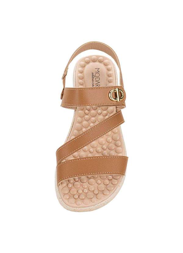 Modare - Sandália Feminina Flat Modare 7162223 - Camel 5
