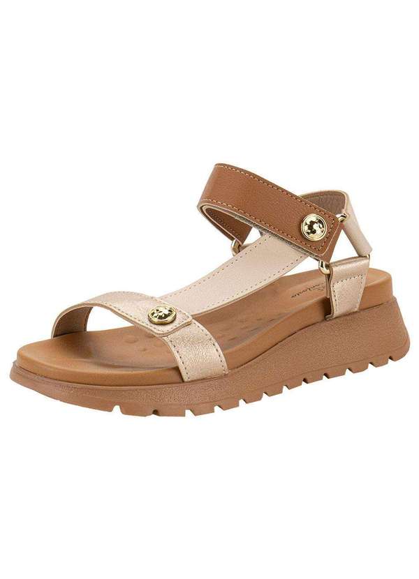 Modare - Sandália Feminina Flat Modare 7198101 - Camel