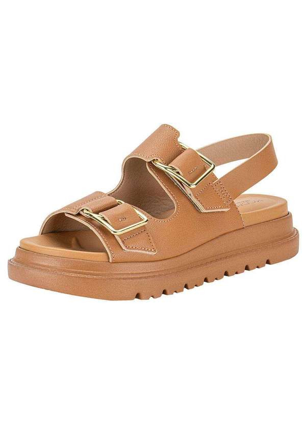 Modare - Sandália Feminina Flat Modare 7200102 - Camel