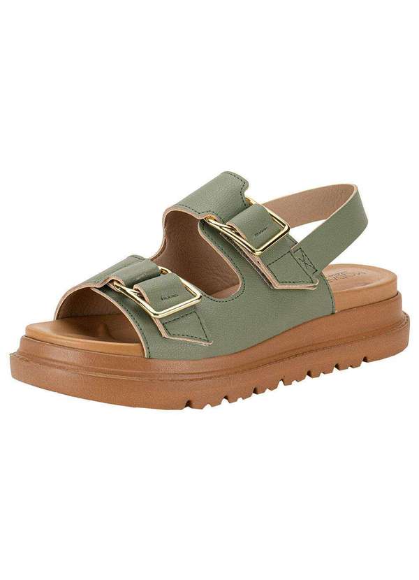 Modare - Sandália Feminina Flat Modare 7200102 - Verde
