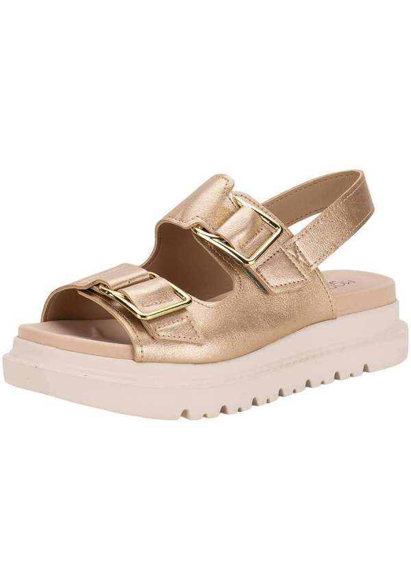 Modare - Sandália Feminina Flat Modare 7200102 - Ouro