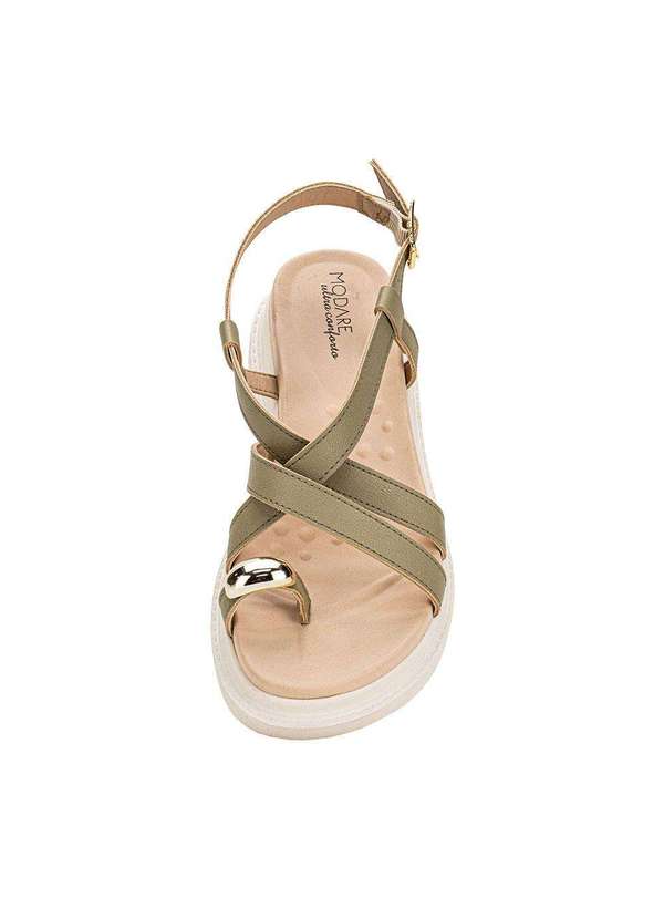Modare - Sandália Feminina Flat Modare 7200107 - Verde 5