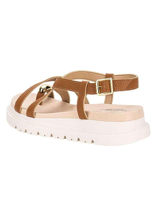 Modare - Sandália Feminina Flat Modare 7200107 - Camel 3