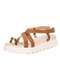 Modare - Sandália Feminina Flat Modare 7200107 Preto - variação: - Camel