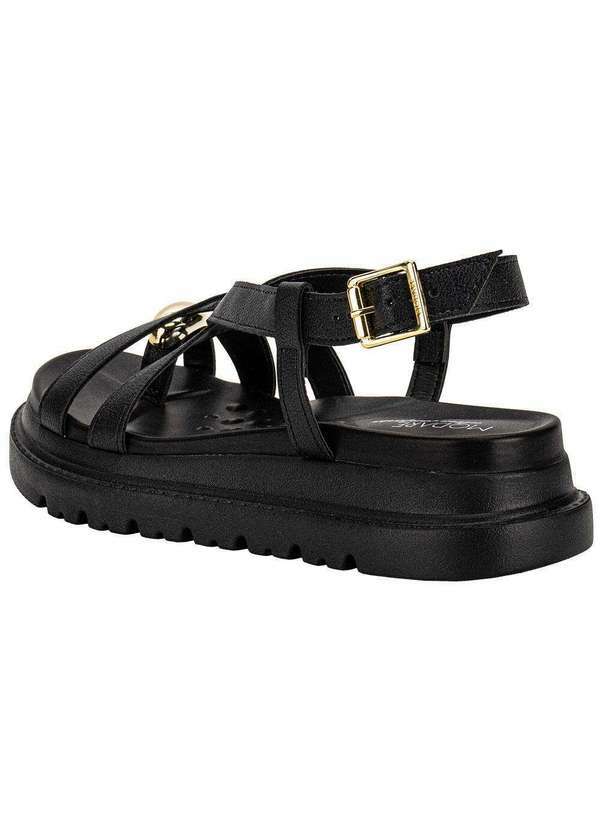 Modare - Sandália Feminina Flat Modare 7200107 Preto 3