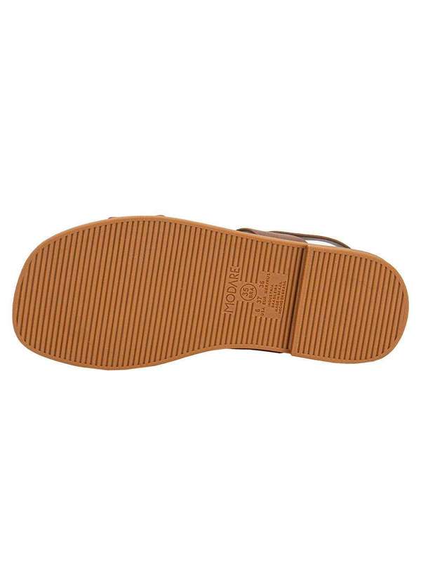Modare - Sandália Feminina Flat Modare 7205106 - Café 4