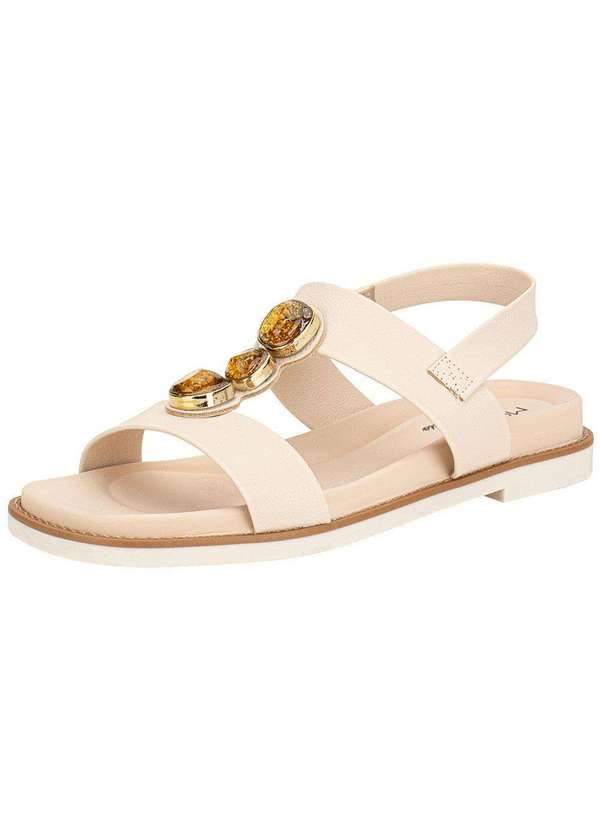 Modare - Sandália Feminina Flat Modare 7205106 - Natural