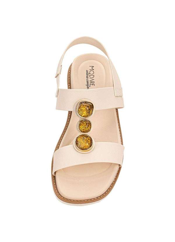 Modare - Sandália Feminina Flat Modare 7205106 - Natural 5