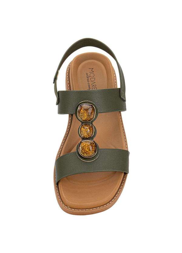 Modare - Sandália Feminina Flat Modare 7205106 Oliva 5