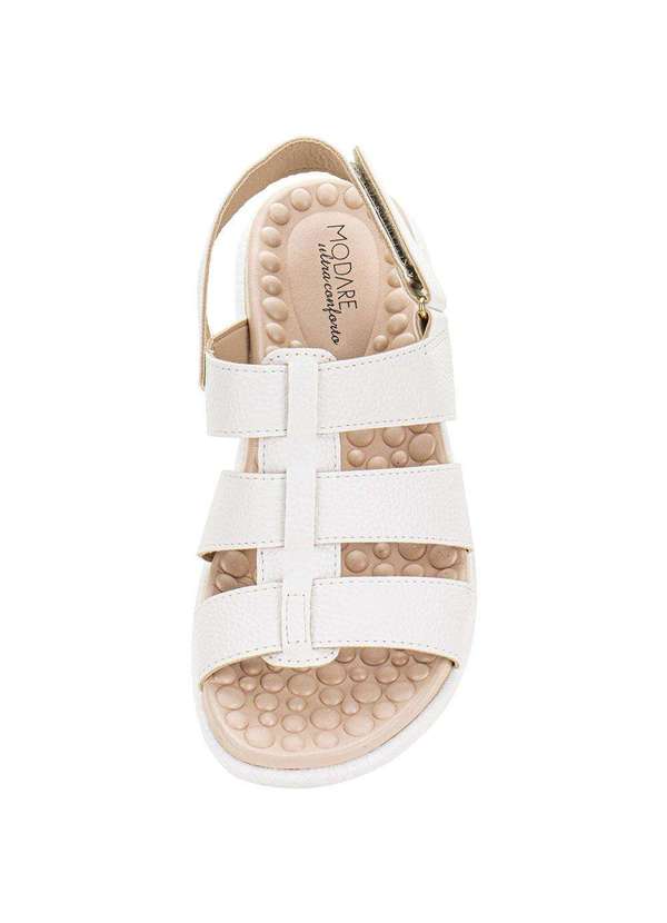 Modare - Sandália Feminina Flat Modare 7206205 Branco 5