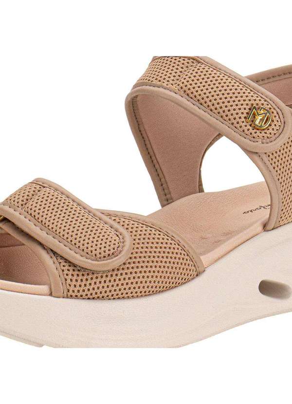Modare - Sandália Feminina Flat Modare 7210103 - Bege 5