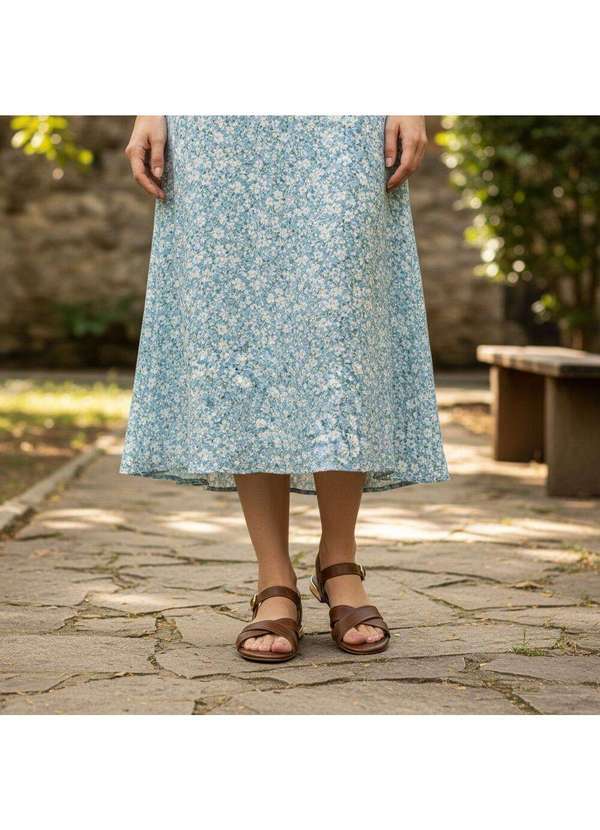 Modare - Sandália Feminina Flat Modare 7217102 Chocolate 2