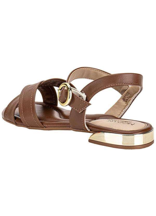 Modare - Sandália Feminina Flat Modare 7217102 Chocolate 3