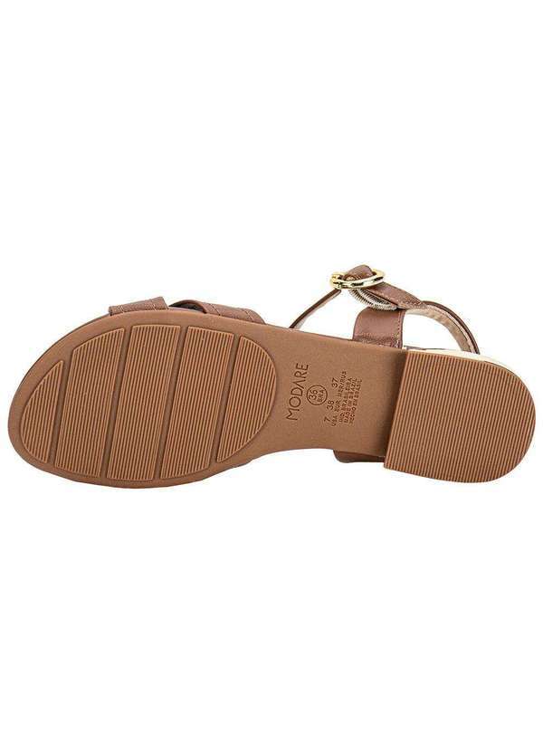 Modare - Sandália Feminina Flat Modare 7217102 Chocolate 4
