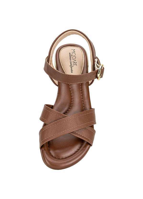 Modare - Sandália Feminina Flat Modare 7217102 Chocolate 5