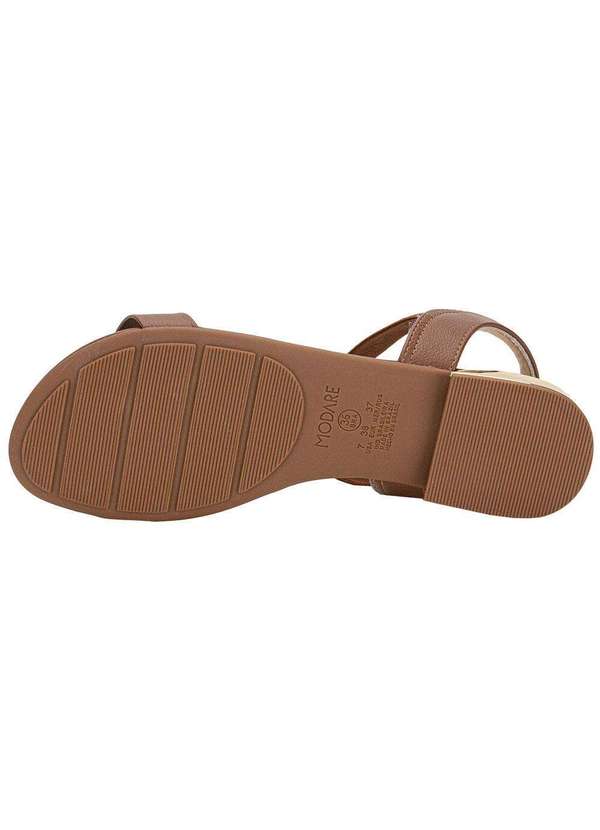Modare - Sandália Feminina Flat Modare 7217104 Chocolate 4
