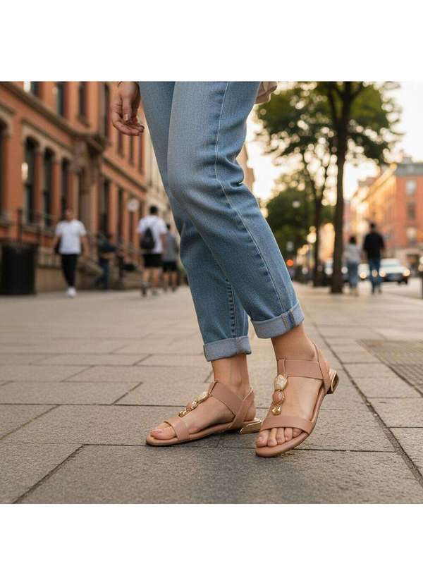 Modare - Sandália Feminina Flat Modare 7217104 Salmão 2