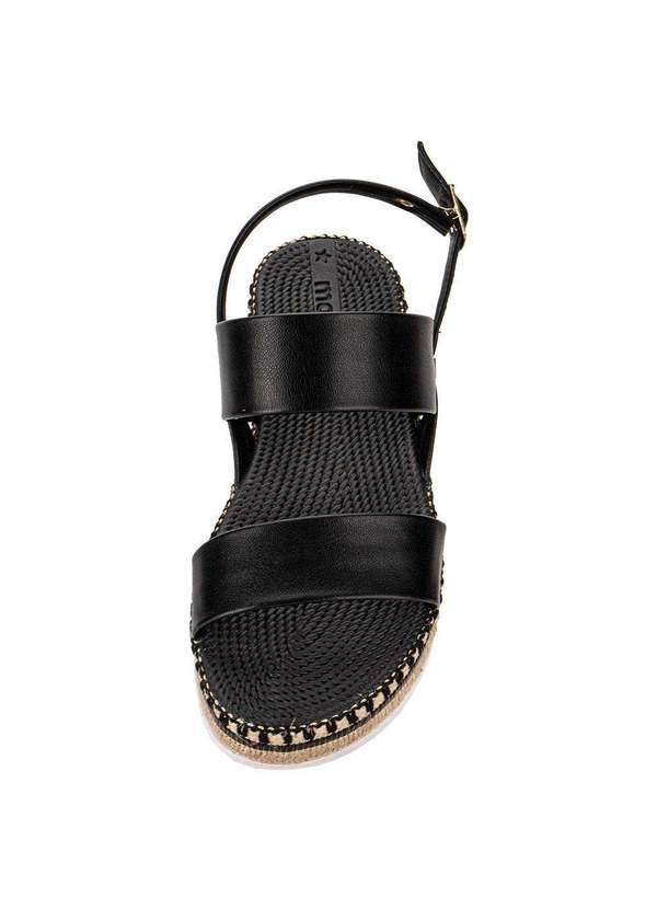 Moleca - Sandália Feminina Flat Moleca 5447518 - Preto 5