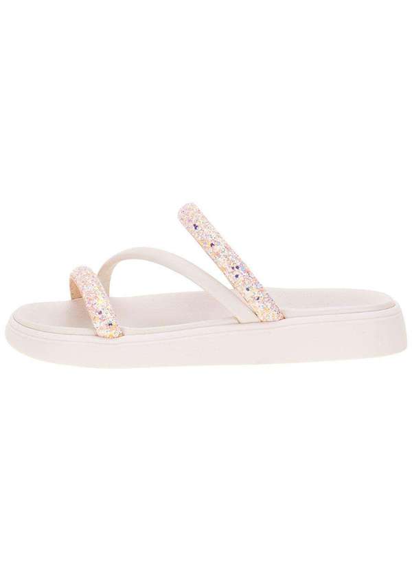Moleca - Sandália Feminina Flat Moleca - 5469121 - Marfim 2