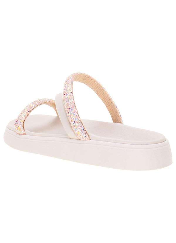 Moleca - Sandália Feminina Flat Moleca - 5469121 - Marfim 3