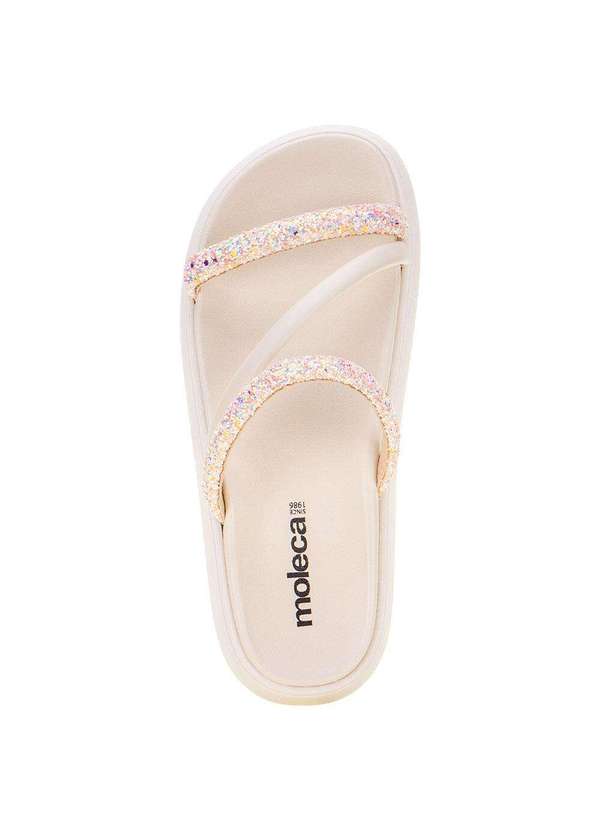 Moleca - Sandália Feminina Flat Moleca - 5469121 - Marfim 5