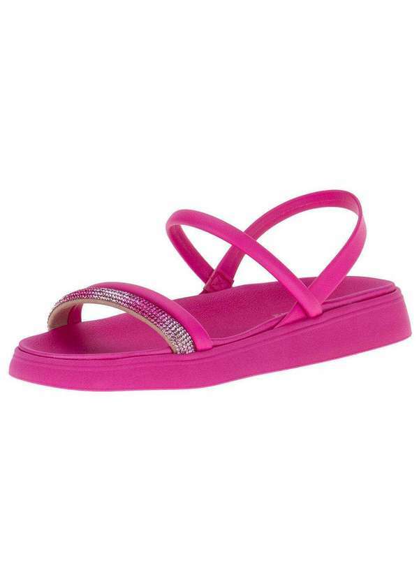 Moleca - Sandália Feminina Flat Moleca - 5469124 - Pink