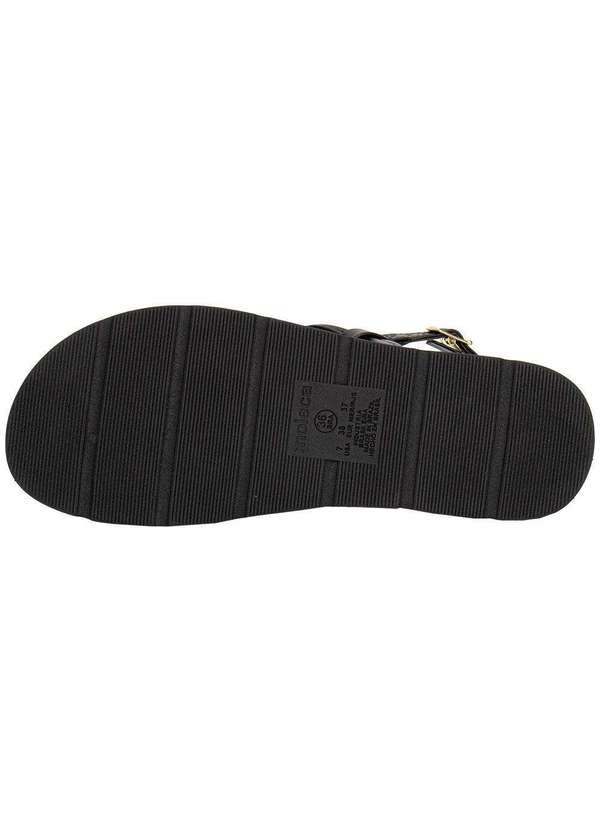 Moleca - Sandália Feminina Flat Moleca 5490122 Preto 4