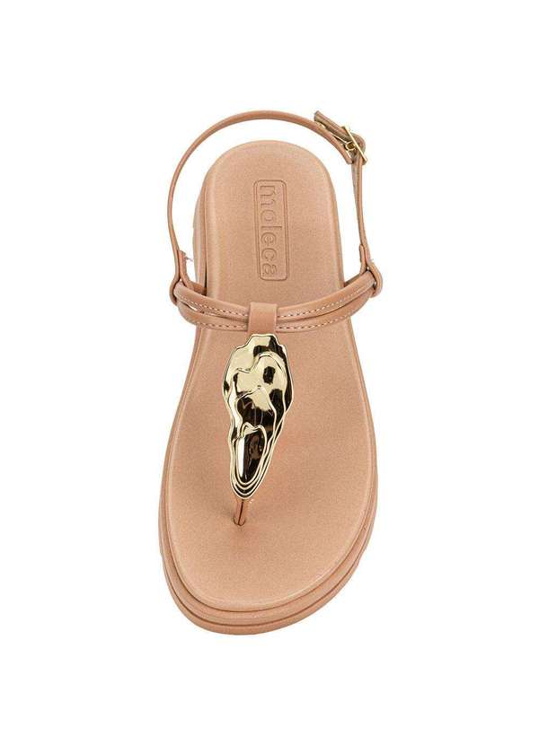 Moleca - Sandália Feminina Flat Moleca 5490122 Salmão 5