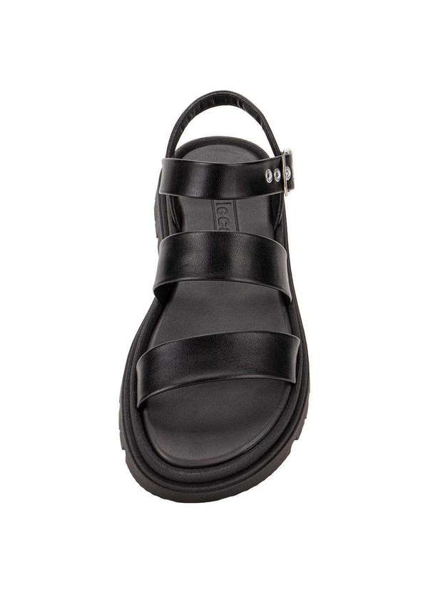 Moleca - Sandália Feminina Flat Moleca 5504101 - Preto 5