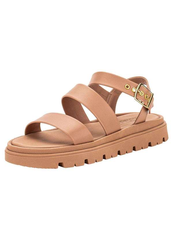 Moleca - Sandália Feminina Flat Moleca 5504101 - Salmão