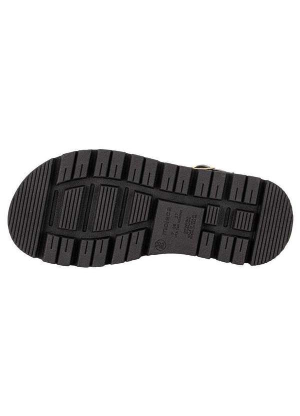 Moleca - Sandália Feminina Flat Moleca 5504102 - Preto 4
