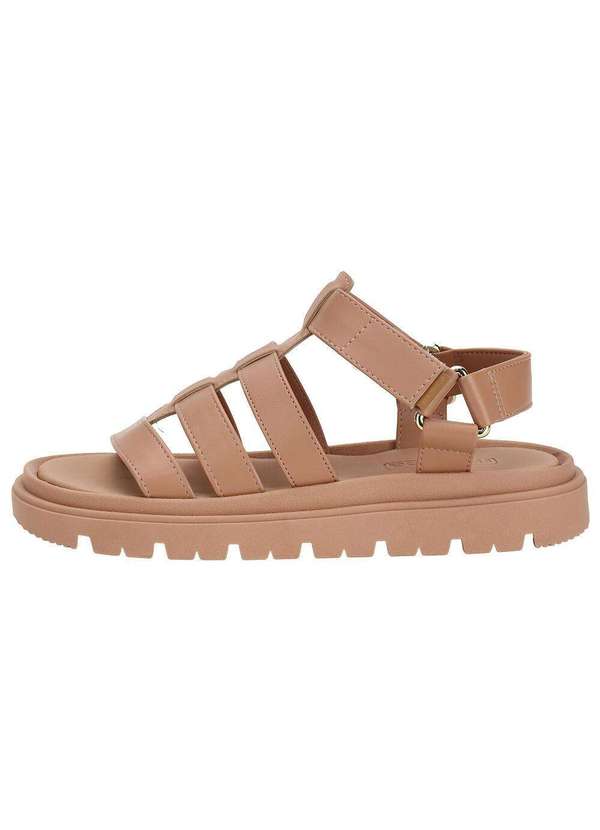 Moleca - Sandália Feminina Flat Moleca 5504109 Salmão 2