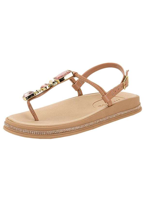Moleca - Sandália Feminina Flat Moleca 5509204 - Salmão