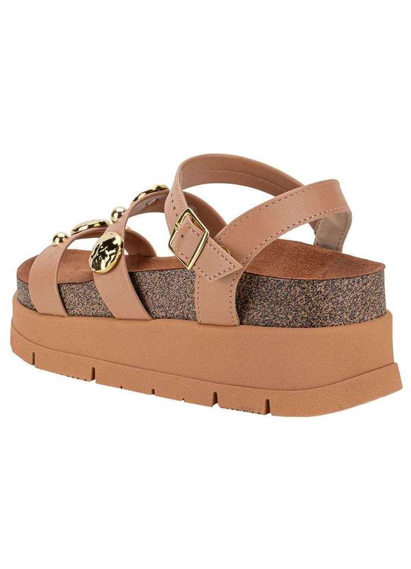 Moleca - Sandália Feminina Flat Moleca 5513104 - Salmão 3