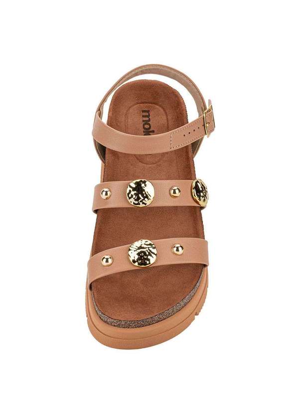 Moleca - Sandália Feminina Flat Moleca 5513104 - Salmão 5