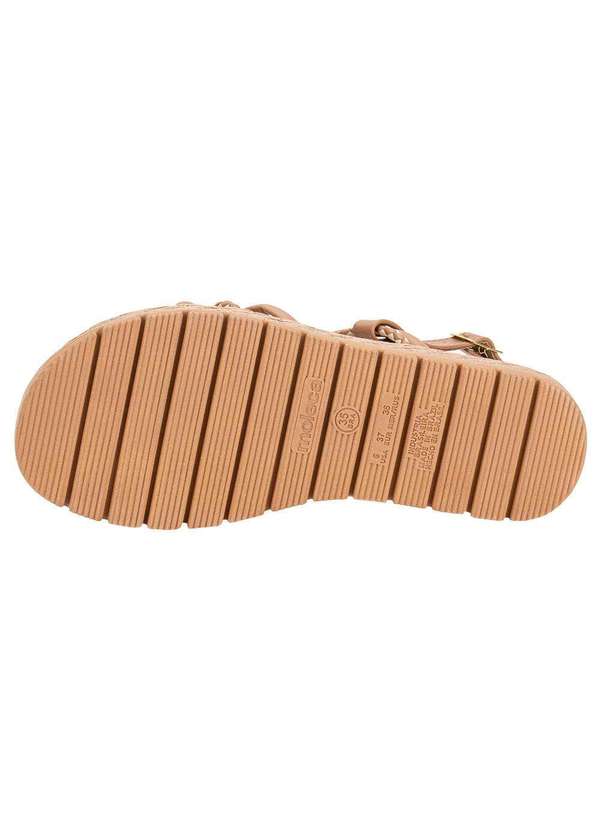 Moleca - Sandália Feminina Flat Moleca 5539103 - Salmão 4