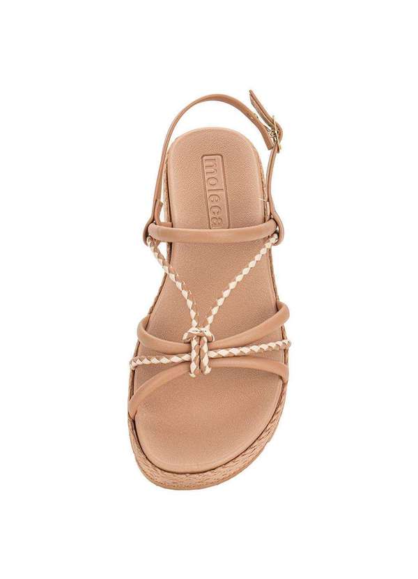 Moleca - Sandália Feminina Flat Moleca 5539103 - Salmão 5