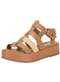 Moleca - Sandália Feminina Flat Moleca 5553102 Branco/Off - variação: Camel