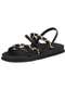 Moleca - Sandália Feminina Flat Moleca 5556110 Branco/Off - variação: Preto