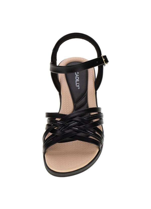 Piccadilly - Sandália Feminina Flat Piccadilly - 410026 - Preto 01 5