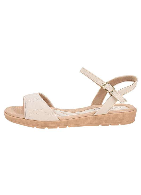 Piccadilly - Sandália Feminina Flat Piccadilly 410036 - Marfim 2