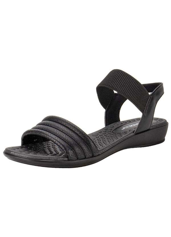 Piccadilly - Sandália Feminina Flat Piccadilly 500378 - Preto