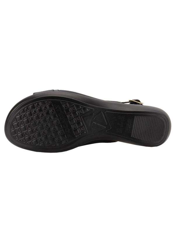 Piccadilly - Sandália Feminina Flat Piccadilly 500380 - Preto 4