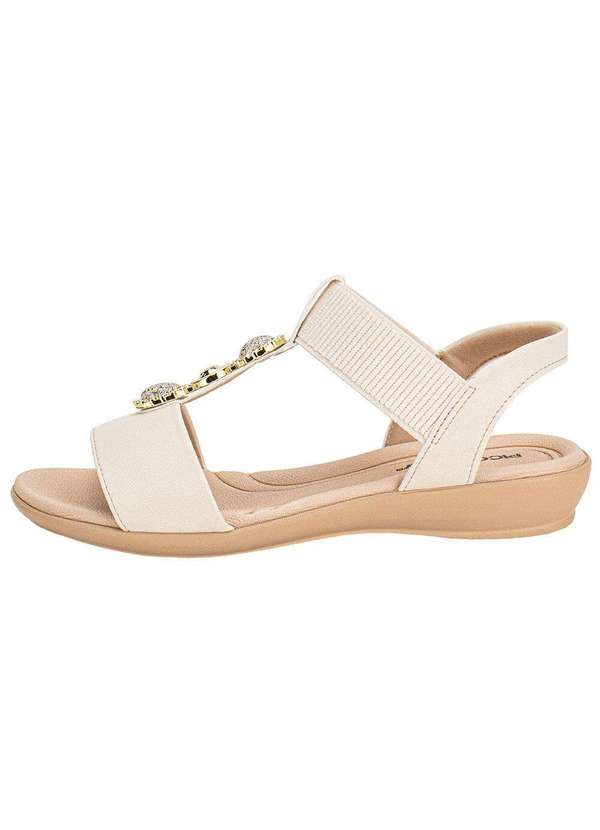 Piccadilly - Sandália Feminina Flat Piccadilly 500399 - Marfim 2