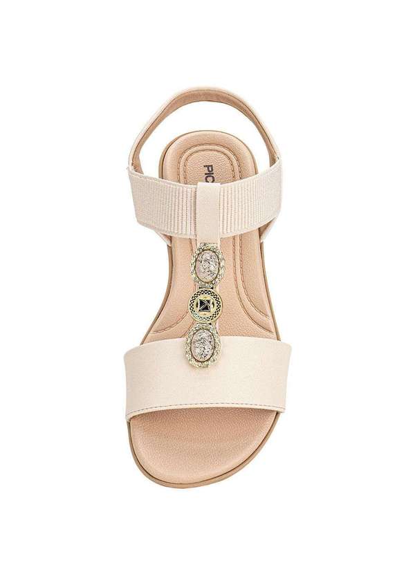 Piccadilly - Sandália Feminina Flat Piccadilly 500399 - Marfim 5