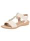 Piccadilly - Sandália Feminina Flat Piccadilly 500399 - Marfim - variação: - MARFIM
